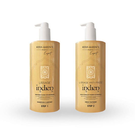 🌿 Lissage Indien Kerra Queens – Format 1L + Shampoing Clarifiant 🌿